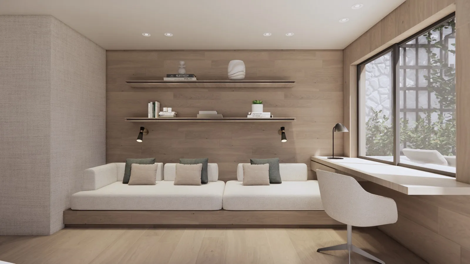 Home office and study / guest room at Lumara, optimised for remote work in Cape Town